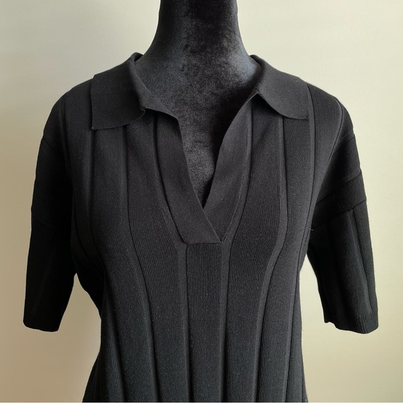 SOLD H&M Black Rib-Knit Dress - Picture 2 of 5